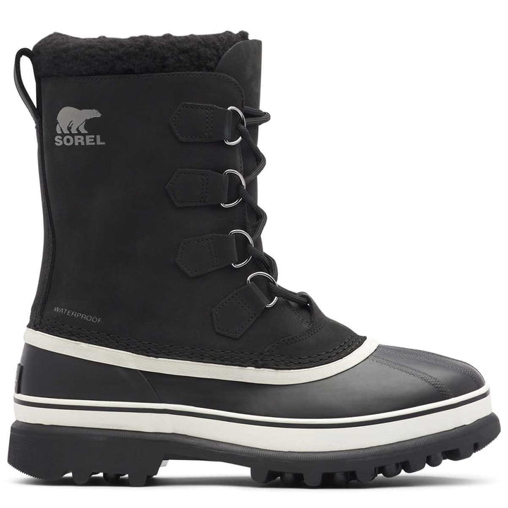 Sorel Caribou WP Boot Men's in Black and Dark Stone