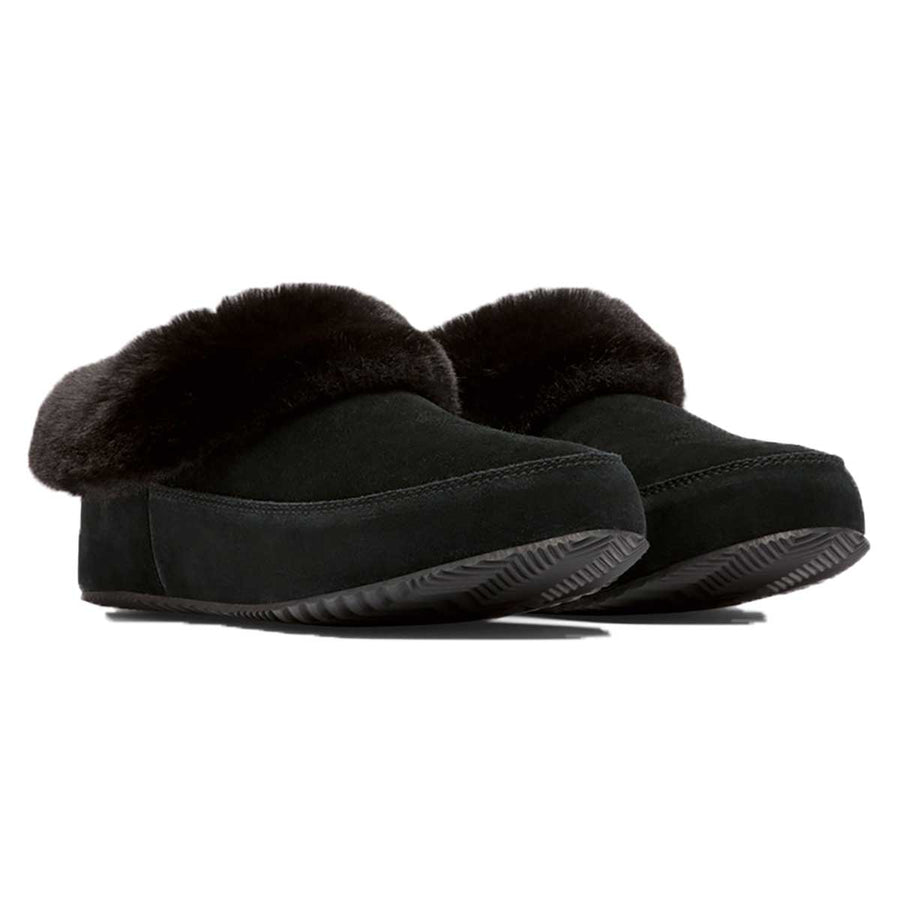 Sorel Go Coffee Run Slipper Women's in Black and Sea Salt