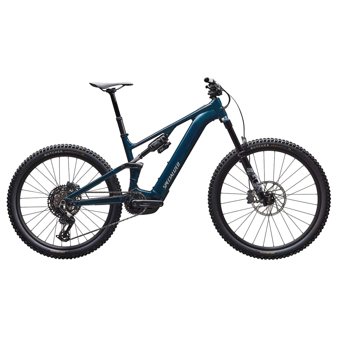Specialized MY26 Levo Comp Alloy G4 electric mountain bike in Gloss-Deep-Lake-Metallic-Dune-White