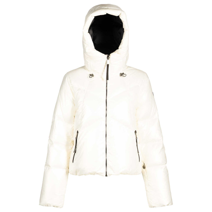 Obermeyer Women's Eris Down Jacket in white.