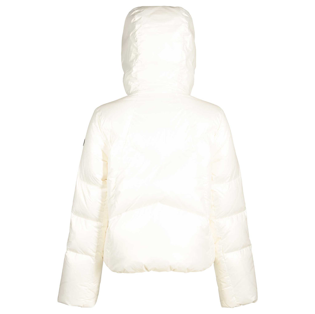 Obermeyer Women's Eris Down Jacket in white.