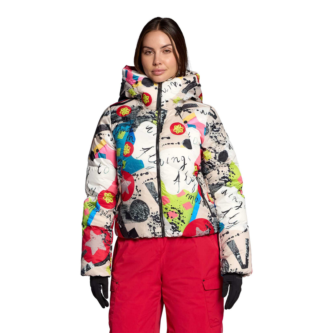 Obermeyer Women's Eris Down Jacket in wings to fly.