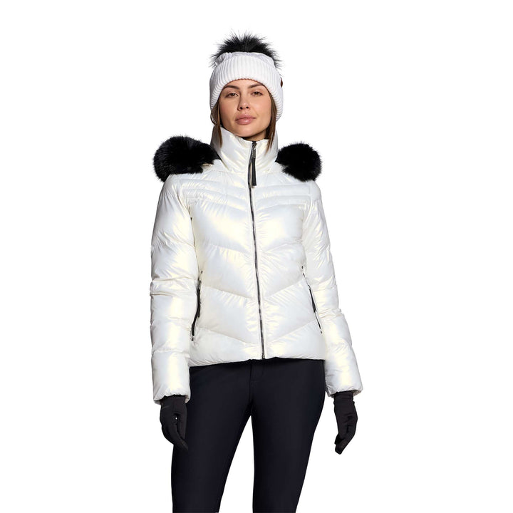 Obermeyer Women's Bombshell Luxe Jacket in White.