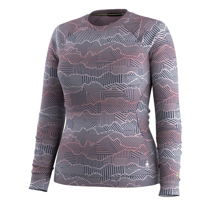 SmartWool Classic Thermal Merino Base Layer Crew Top Women's in Nightfall Linear Peaks