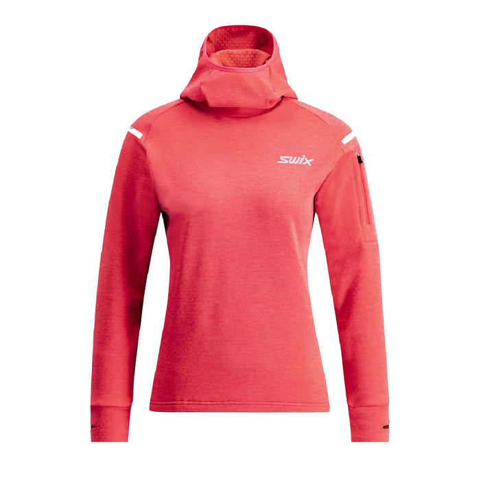 Swix Women's Pace Hooded Midlayer in Cayenne