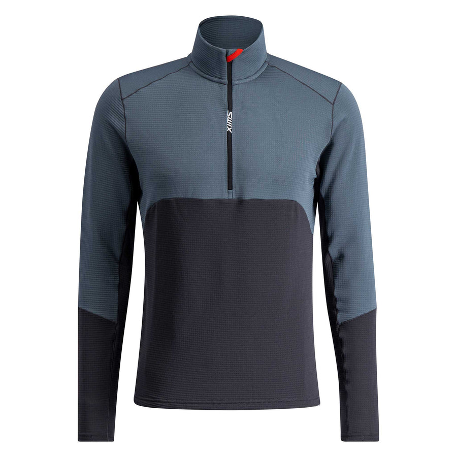 Swix Men's Heat Wool Long Sleeve Top in Stormy Weather
