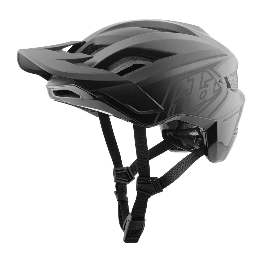 Troy Lee Designs Flowline Helmet with MIPS: Point in Black