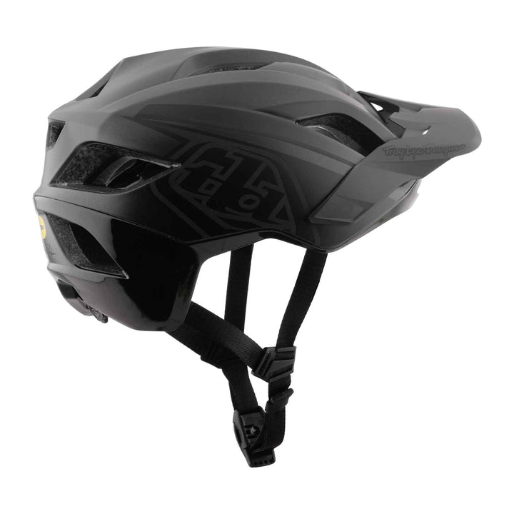 Troy Lee Designs Flowline Helmet with MIPS: Point in Black