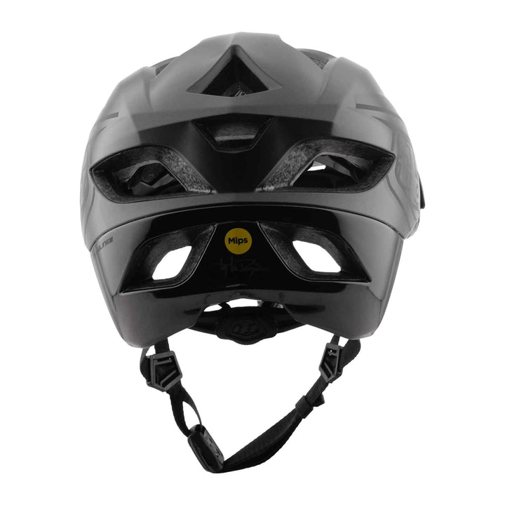 Troy Lee Designs Flowline Helmet with MIPS: Point in Black