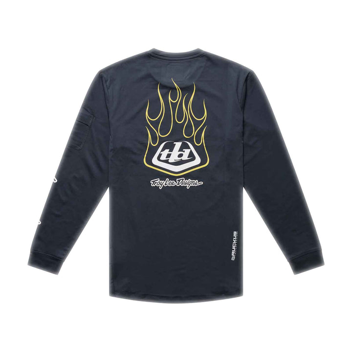 Troy Lee Designs Ruckus Long Sleeve Ride Tee - Kids' in Pressed Carbon