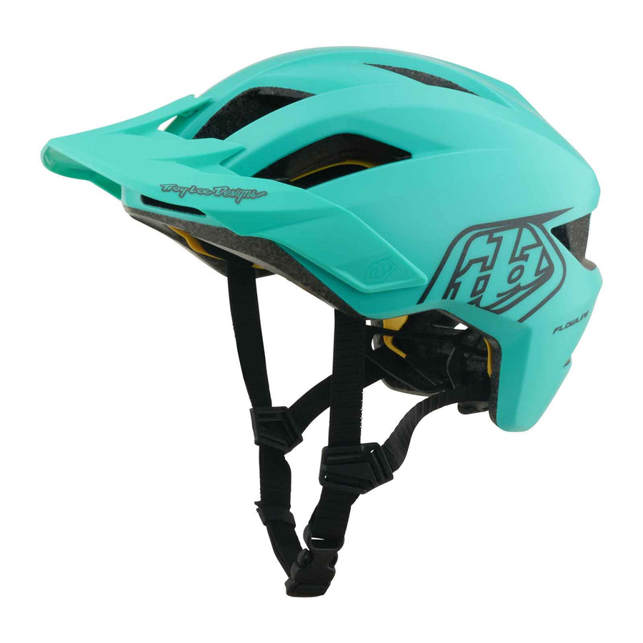 Troy Lee Designs Flowline Helmet with MIPS: Point - Kids' in Real Teal