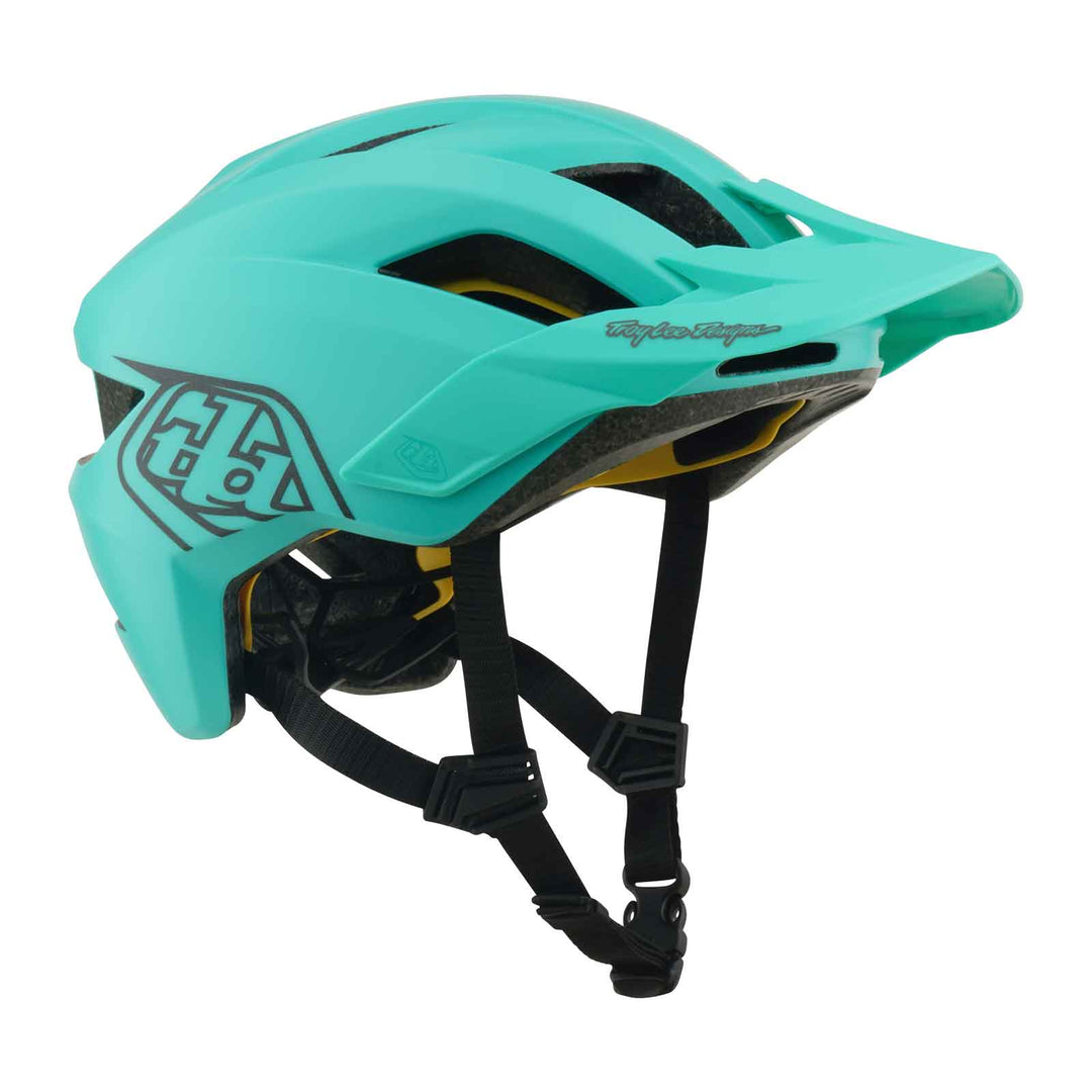 Troy Lee Designs Flowline Helmet with MIPS: Point - Kids' in Real Teal