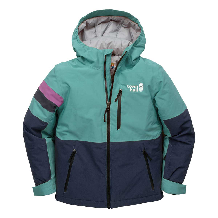 Town Hall Mountain Town Winter Jacket Kids' in Canton and Black Iris