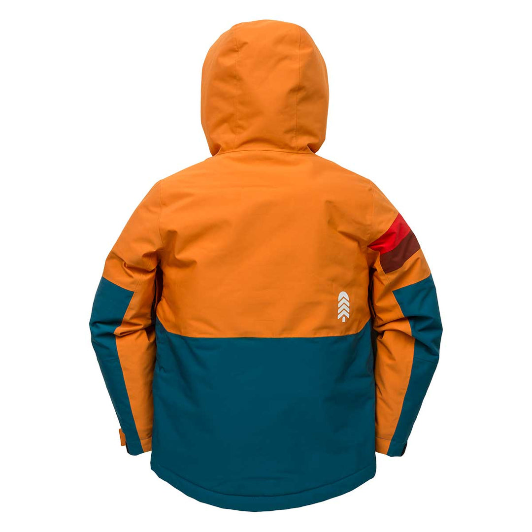 Town Hall Mountain Town Winter Jacket Kids' in Peach Caramel and Blue Coral