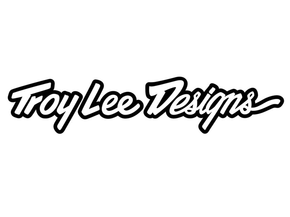 Troy Lee Designs logo black letters on white background