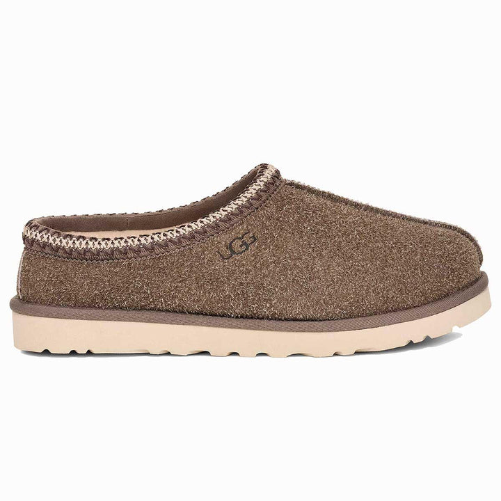UGG Tasman Shaggy Suede Slipper Men's in Smoke Plume