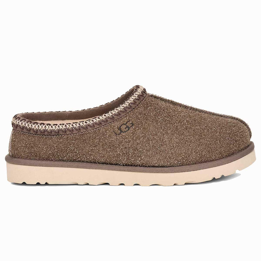 UGG Tasman Shaggy Suede Slipper Men's in Smoke Plume
