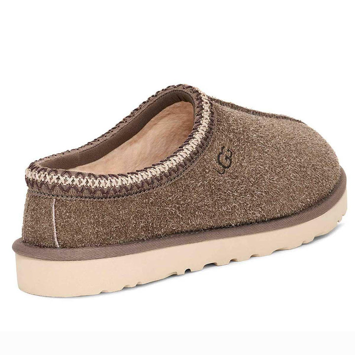 UGG Tasman Shaggy Suede Slipper Men's in Smoke Plume